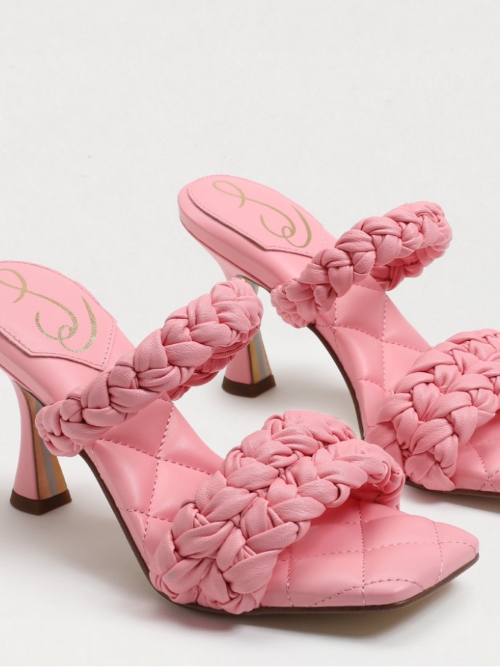Sam Edelman Meghan Pink Braided Heel